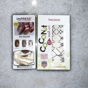 imPress Press-On Manicure One-Step Gel / Incoco Coconut Nail Art